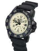 Luminox Navy SEAL Foundation Rubber Strap Beige Dial Swiss Quartz Military Divers XS.3251.CBNSF.SET 200M Mens Watch With Strap