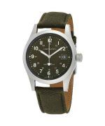 Hamilton Khaki Field Mechanical Canvas Strap Green Dial H69439363 Men's Watch