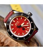 AVI-8 Flyboy Tuskegee Airmen Limited Edition Ramitelli Red Dial Quartz AV-4103-04 Mens Watch With Extra Strap