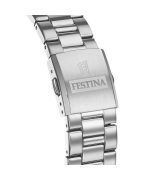 Festina Timeless Chronograph Stainless Steel Silver Dial Quartz F20560-1 100M Mens Watch