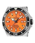 Festina Diver Stainless Steel Orange Dial Quartz F20663-4 200M Mens Watch