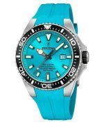 Festina Diver Rubber Strap Turquoise Dial Quartz F20664-5 200M Mens Watch