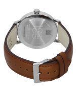 Iron Annie Bauhaus Leather Strap Beige Dial Quartz 50445 Men's Watch