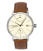 Iron Annie Bauhaus Leather Strap Beige Dial Automatic 50605 Men's Watch