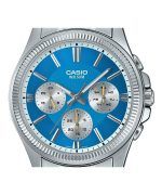 Casio Enticer Analog Stainless Steel Ice Blue Dial Quartz MTP-1375D-2A2 Mens Watch