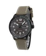 Citizen Eco-Drive Nylon Strap Brown Dial BM8595-16H 100M Men's Watch