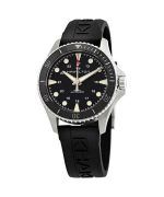 Hamilton Khaki Navy Scuba Rubber Strap Black Dial Automatic Diver's H82515330 300M Men's Watch