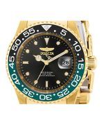 Invicta Pro Diver Gold Tone Stainless Steel Black Dial Quartz Diver's 36043 200M Men's Watch