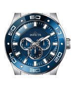 Invicta Pro Diver Scuba GMT Stainless Steel Blue Dial Quartz 45757 100M Men's Watch