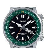 Casio Standard Analog Stainless Steel Black Dial Quartz MTD-130D-1A3V 100M Men's Watch