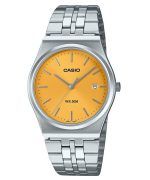 Casio Standard Analog Stainless Steel Yellow Dial Quartz MTP-B145D-9AV Unisex Watch