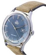 Orient Bambino Version 4 Classic Suede Leather Strap Blue Dial Automatic RA-AC0P03L10B Men's Watch