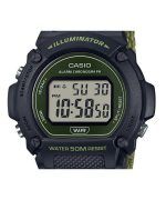 Casio Standard Green Digital Cloth Strap Quartz W-219HB-3AV Men's Watch