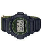 Casio Standard Green Digital Cloth Strap Quartz W-219HB-3AV Men's Watch