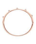 Swarovski Tactic Rose Gold Tone Bangle With White Crystal 5098368 For Women