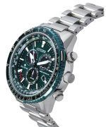 Citizen Promaster Sky A-T Radio Controlled Chronograph Green Dial Eco-Drive Divers CB5004-59W 200M Mens Watch