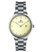 Westar Profile Two Tone Stainless Steel Light Champagne Dial Quartz 40218STN102 Women's Watch