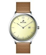 Westar Profile Leather Strap Light Champagne Dial Quartz 50217STN182 Men's Watch