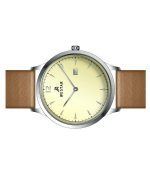 Westar Profile Leather Strap Light Champagne Dial Quartz 50217STN182 Men's Watch