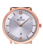 Westar Profile Leather Strap Silver Dial Quartz 50219PPN627 Men's Watch