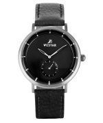 Westar Profile Leather Strap Black Dial Quartz 50246STN103 Men's Watch