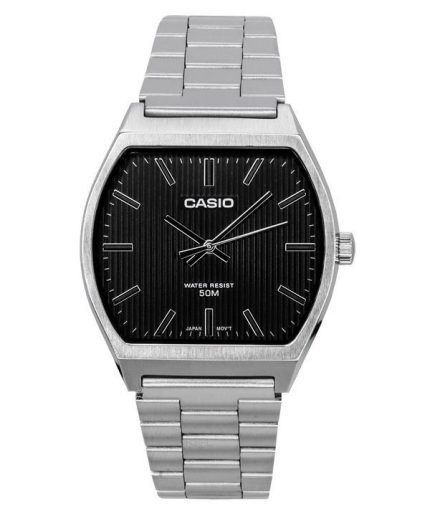 Casio Standard Analog Stainless Steel Black Dial Quartz MTP-B140D-1A Men's Watch