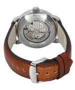 Zeppelin Mediterranee Leather Strap Open Heart Beige Dial Automatic 96665 Men's Watch