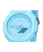 Casio G-Shock Analog Digital Bio Based Resin Strap Blue Dial Quartz GA-2100-2A2 200M Men's Watch