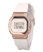 Casio G-Shock Digital Pink Gold Ion Plated Bezel Resin Strap Quartz GM-S5600UPG-4 200M Women's Watch