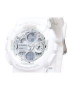 Casio G-Shock Analog Digital Bio Based White Resin Strap Silver Dial Quartz GMA-S140VA-7A 200M Women's Watch