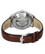 Fossil Heritage Brown LiteHide Leather Strap Cream Dial Automatic ME3221 Unisex Watch