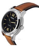 Fossil Heritage Luggage Leather Strap Black Dial Automatic ME3233 Mens Watch