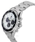 Orient Sports Panda Chronograph Stainless Steel White Dial Solar Diver's RA-TX0203S10B 200M Men's Watch