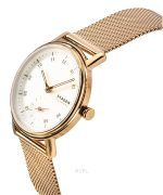 Skagen Kuppel Lille Rose Gold Stainless Steel White Dial Quartz SKW3099 Womens Watch