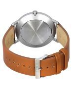 Skagen Kuppel Brown Leather Strap Blue Dial Quartz SKW6888 Men's Watch