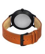 Skagen Kuppel Brown Leather Strap White Dial Quartz SKW6889 Men's Watch