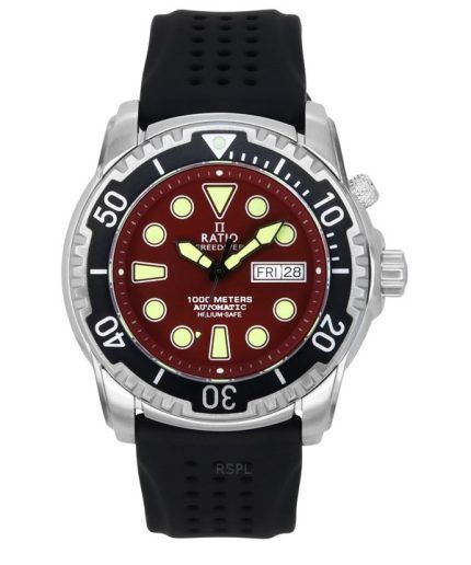 Ratio FreeDiver Version 02 Helium Safe 1000M Sapphire Automatic Red Dial 1068HA90-34VA-RED-V02 Men's Watch
