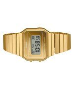 Casio Vintage Digital Gold Stainless Steel Quartz A700WEVG-9A Unisex Watch