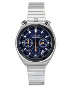 Citizen Bullhead Record Label Tsuno Chronograph Stainless Steel Navy Blue Dial Quartz AN3660-81L Men's Watch