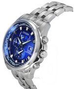 Citizen Eco-Drive Perpetual Calendar GMT Chronograph Stainless Steel Blue Dial Diver's AT9120-89L 200M Men's Watch