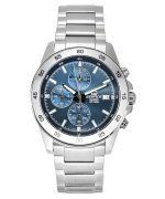 Casio Edifice Analog Standard Chronograph Stainless Steel Blue Dial Quartz EFR-526D-2A 100M Men's Watch