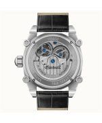 Ingersoll The Varsity Sun And Moon Phase Leather Strap Skeleton Grey Dial Automatic I15402 Men's Watch