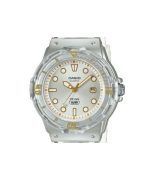 Casio POP Analog Resin Strap Silver Dial Translucent Quartz LRW-200HS-7EV 100M Women's Watch