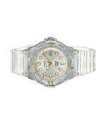 Casio POP Analog Resin Strap Silver Dial Translucent Quartz LRW-200HS-7EV 100M Women's Watch