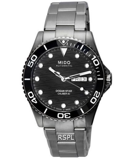 Mido Ocean Star 200C Titanium Black Dial Automatic Diver's M042.430.44.051.00 M0424304405100 200M Men's Watch