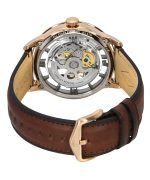 Fossil Townsman Leather Strap Brown Skeleton Dial Automatic ME3259 Men's Watch