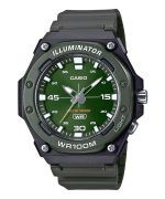 Casio Standard Analog Resin Strap Green Dial Quartz MW-620H-3AV 100M Men's Watch