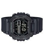 Casio Standard Digital Black Resin Strap Blue Dial Quartz MWD-110HB-1BV 100M Men's Watch