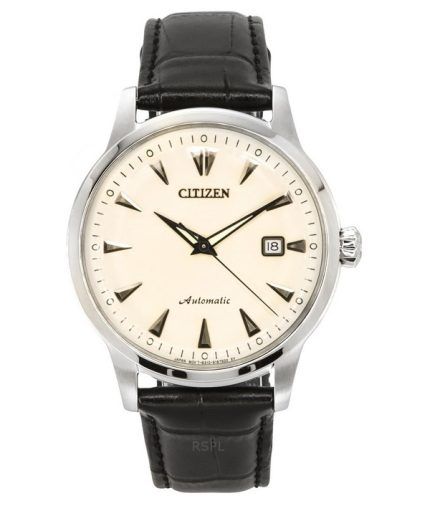 Citizen Kuroshio 64 Series Limited Edition Leather Strap Cream Dial Automatic NK0001-17X Men's Watch