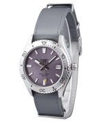 Orient Sports Leather Strap Lilac Dial Automatic Diver's RA-AC0Q07V10B 200M Men's Watch